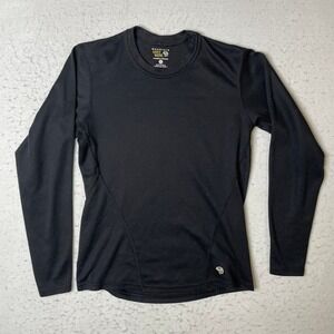 Mountain Hardwear Womens Small Black Long Sleeve Base Layer Shirt OL1415 USA